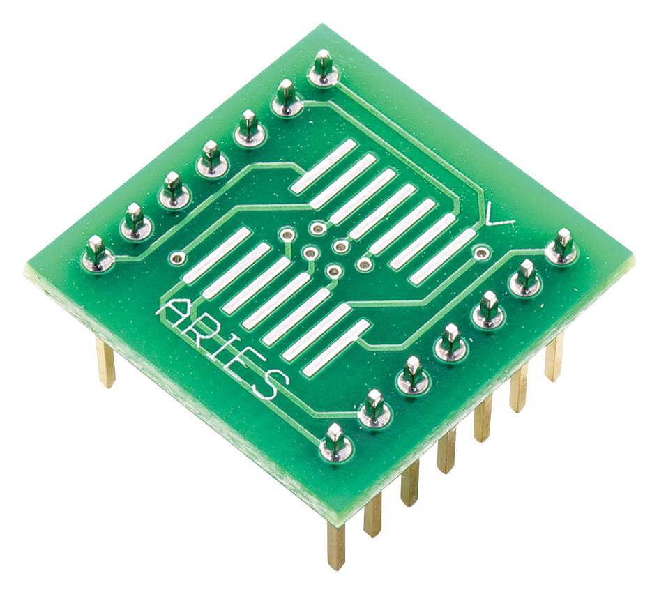 Aries Lcqt-Soic14 Ic Adaptor, 14-Soic To Dip, 2.54Mm