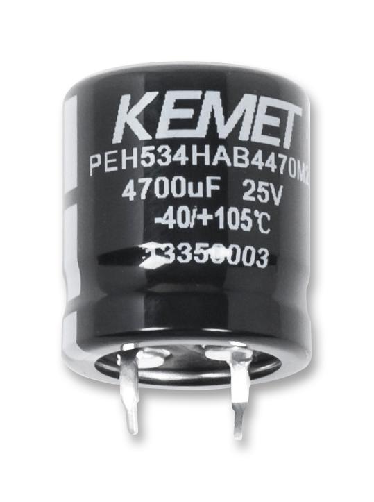 Kemet Peh534Pab3470M2 Cap, 470Îf, 100V, Alu Elec, Snap-In