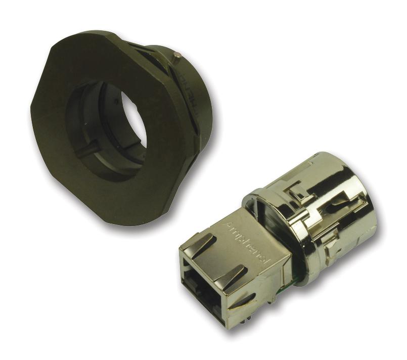 Amphenol Socapex Rjf67A1G Inline Adaptor, Rj45, Jack, 8P8C, Cat6