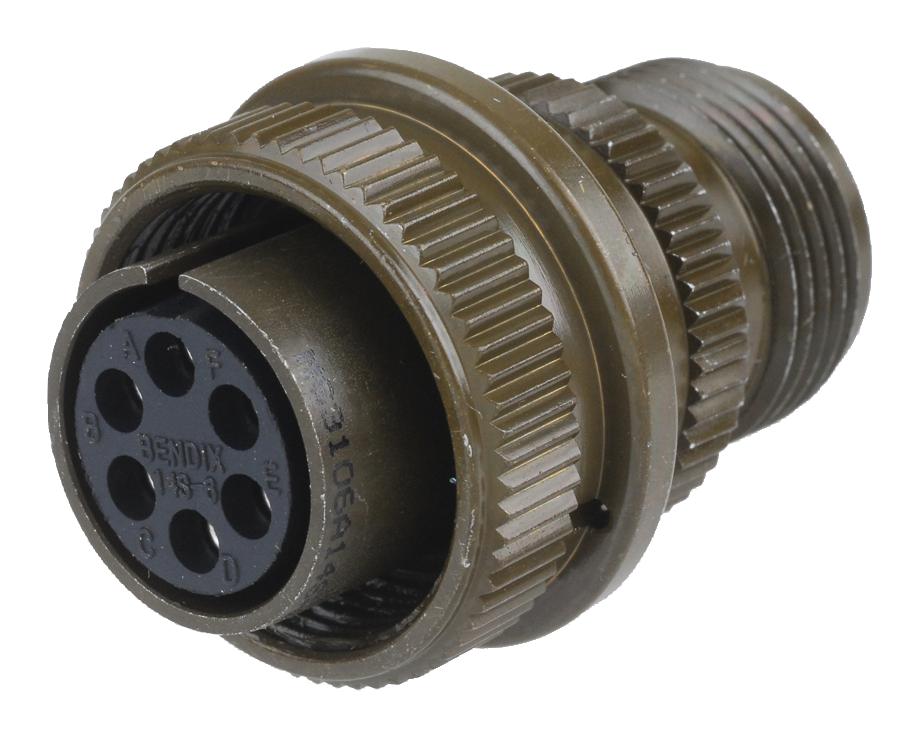 Amphenol Aerospace Ms3106F10Sl-4S W/p Cap Circular Connector, Plug, 10Sl-4, Cable