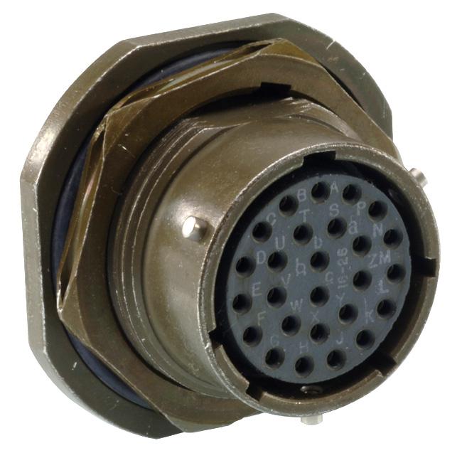 Amphenol Industrial Pt07Cp14-18S Circular Connector, Rcpt, 14-18, Jam Nut