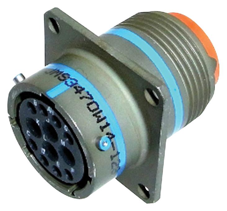 Amphenol Aerospace Ms3470W14-19S Circular Connector, Rcpt, 14-19, Flange