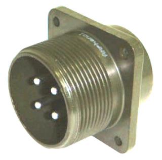 Itt Cannon Ms3102E22-8S Circular Connector, Rcpt, 22-8, Flange