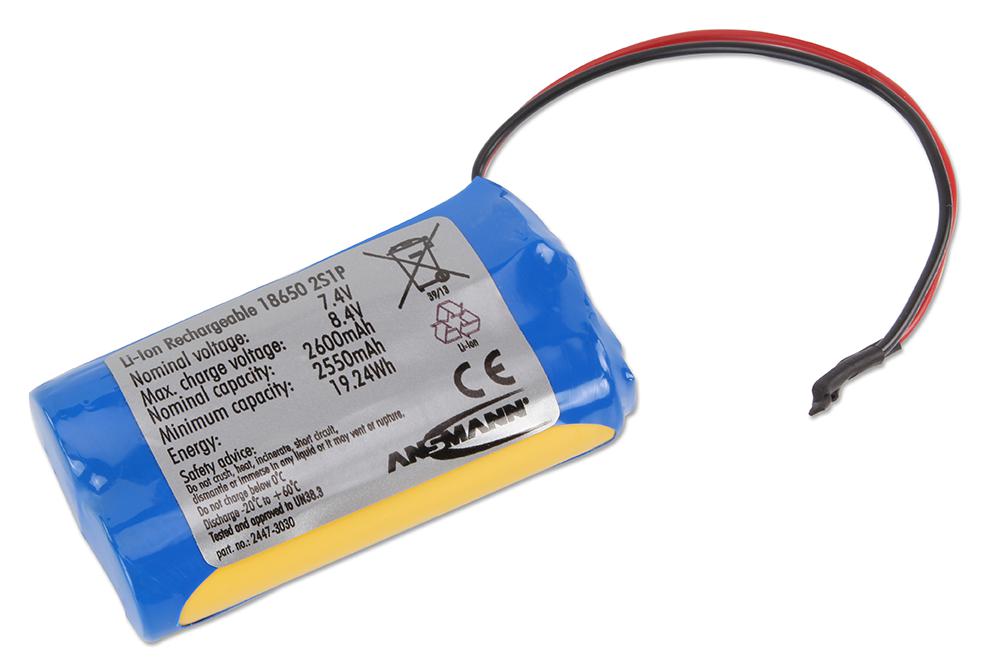 Ansmann 2447-3030 Battery,li-Ion,2.6Ah,7.4V