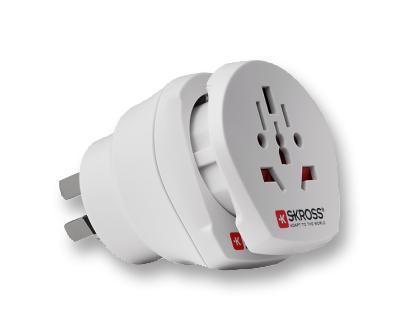 Skross 1.500201 Combo Travel Adaptor, 10A, 250Vac