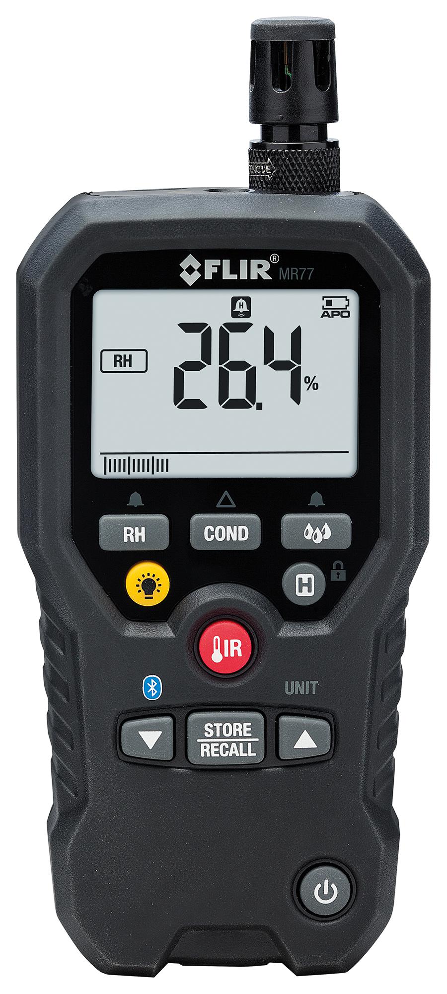 Flir Mr77 Pinless Moisture Meter, 0 To 99.9