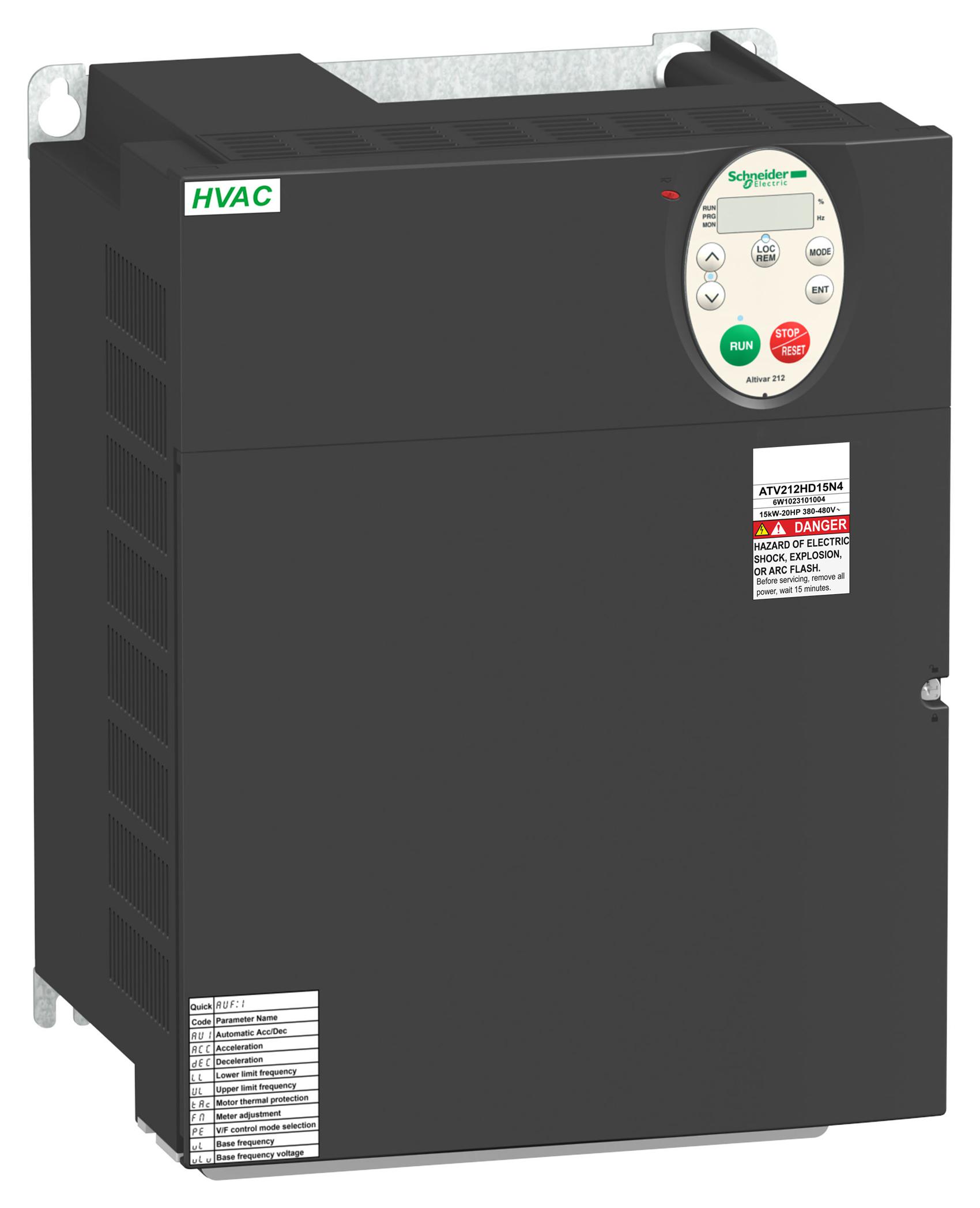 Schneider Electric Atv212Hd18N4 Variable Speed Drive, 3Ph, 18.5Kw