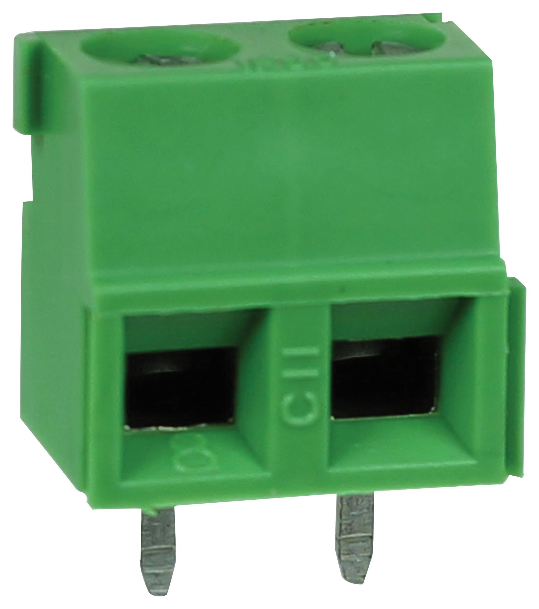 Camdenboss Ctb0502/2 Terminal Block, Wire To Brd, 2Pos, 12Awg