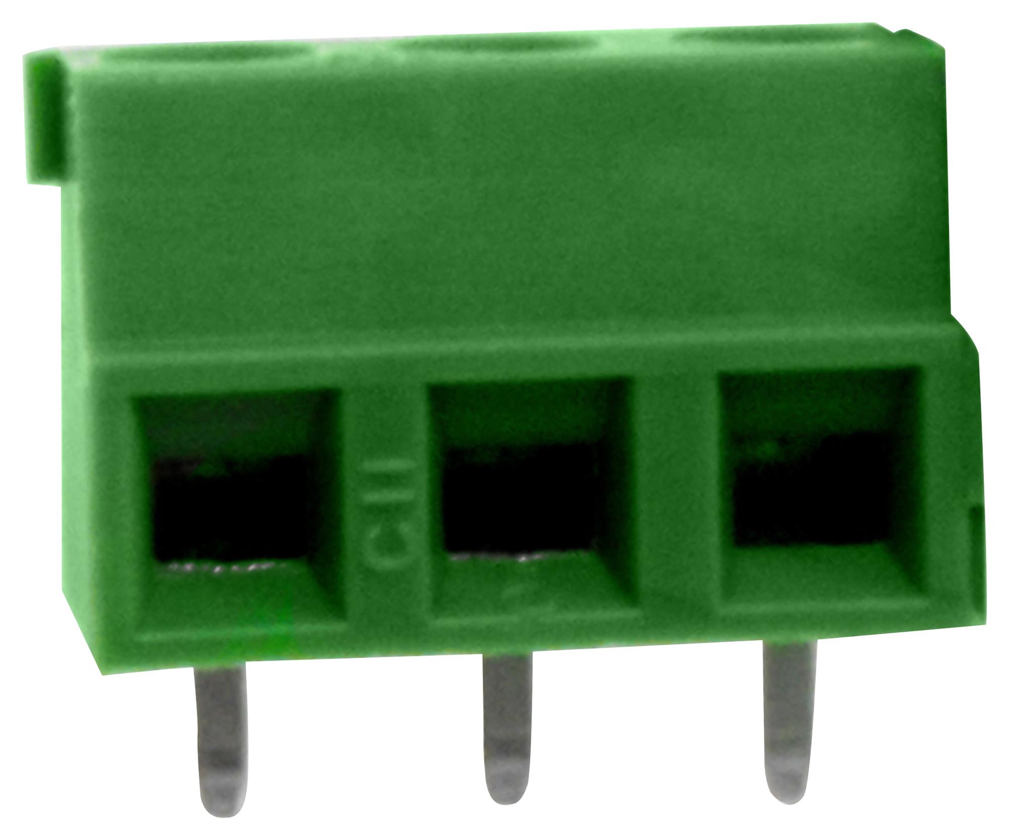 Camdenboss Ctb0502/3 Terminal Block, Wire To Brd, 3Pos, 12Awg