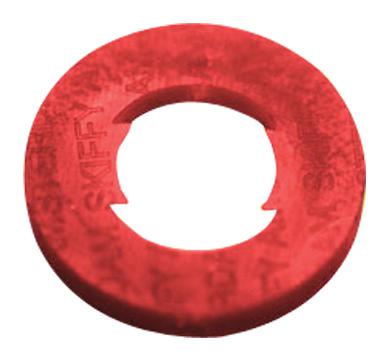 Ettinger 003.09.032 Flat Washer, Pe, 3.2Mm, 7Mm, Red