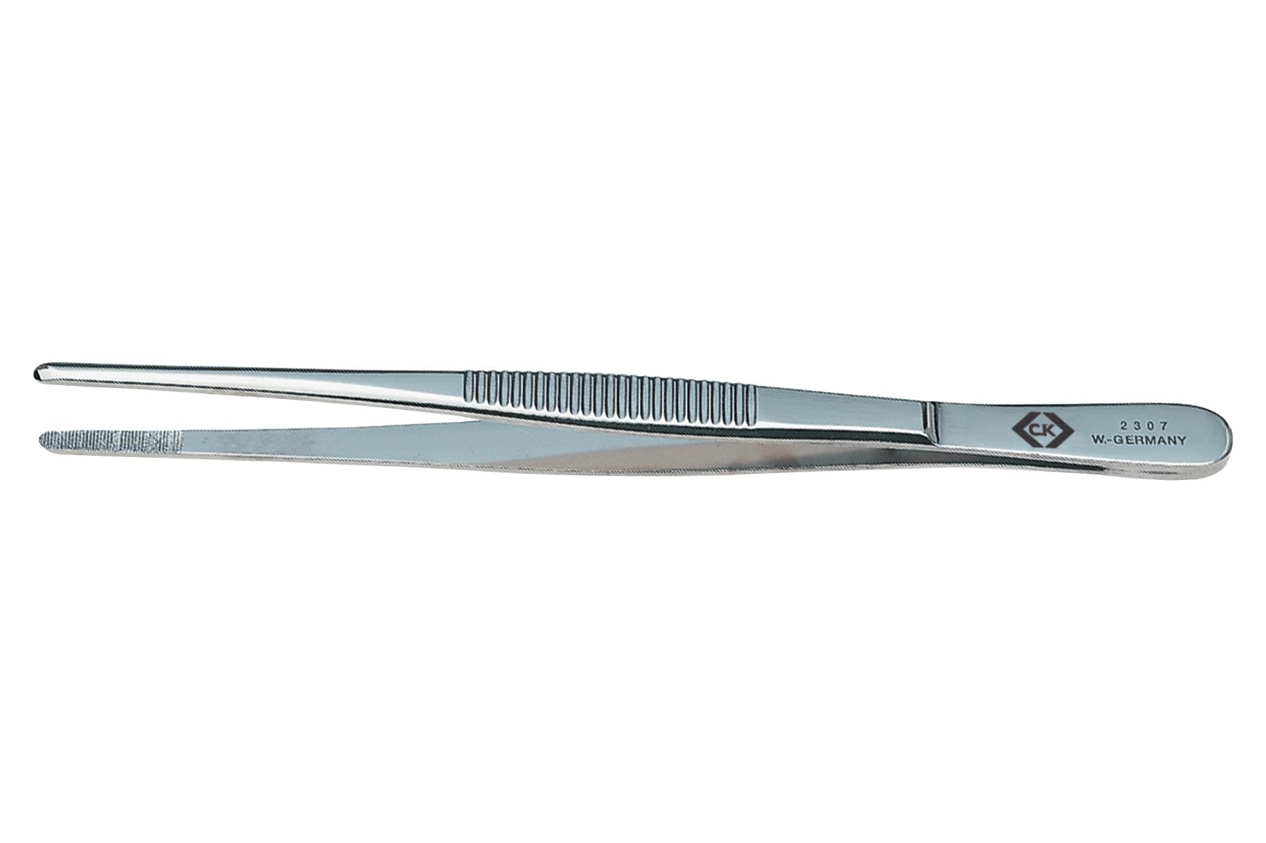 Ck Tools T2307 Precision Tweezer, Blunt Tip, 145Mm