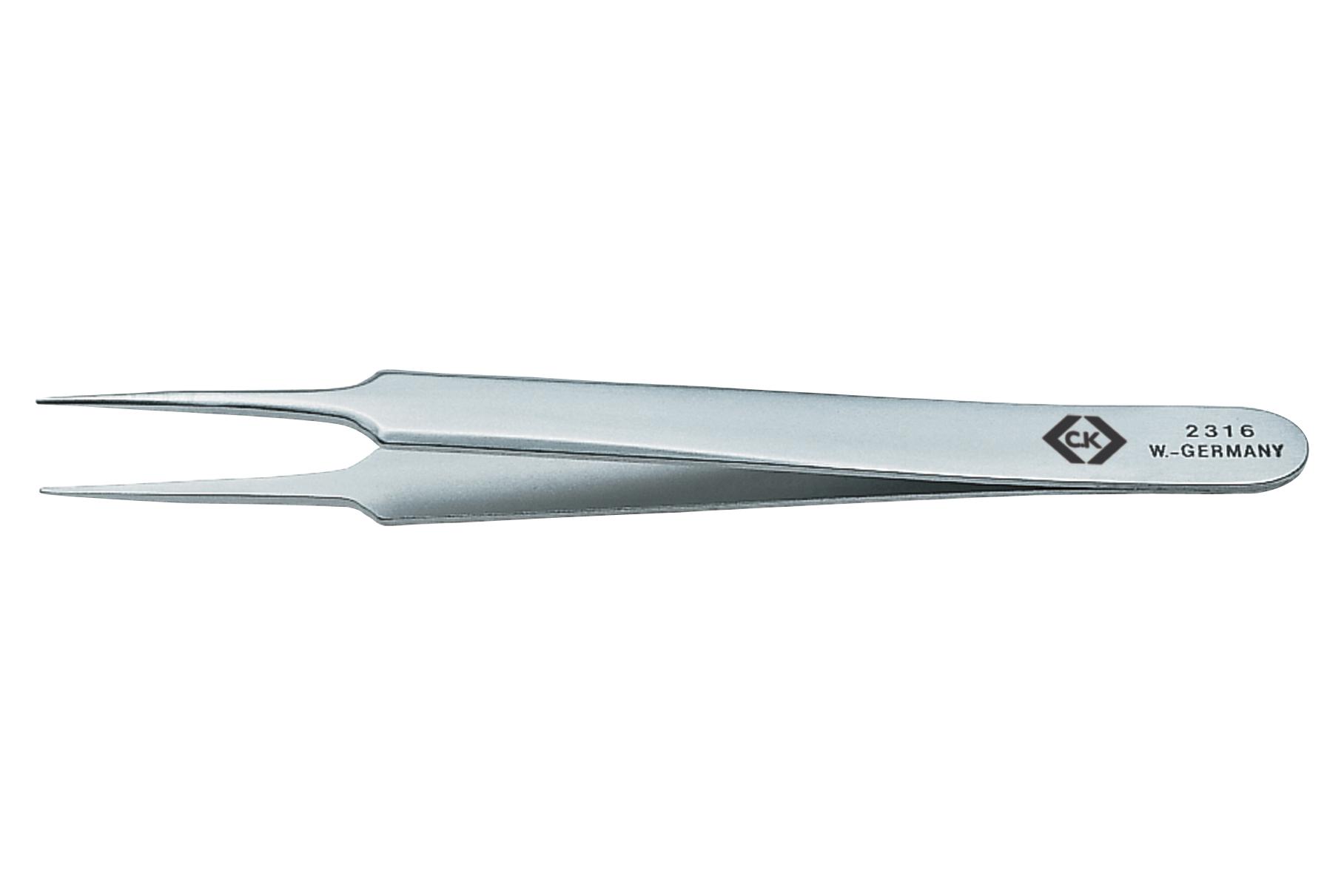 Ck Tools T2316 Precision Tweezer, Fine Tip, 105Mm