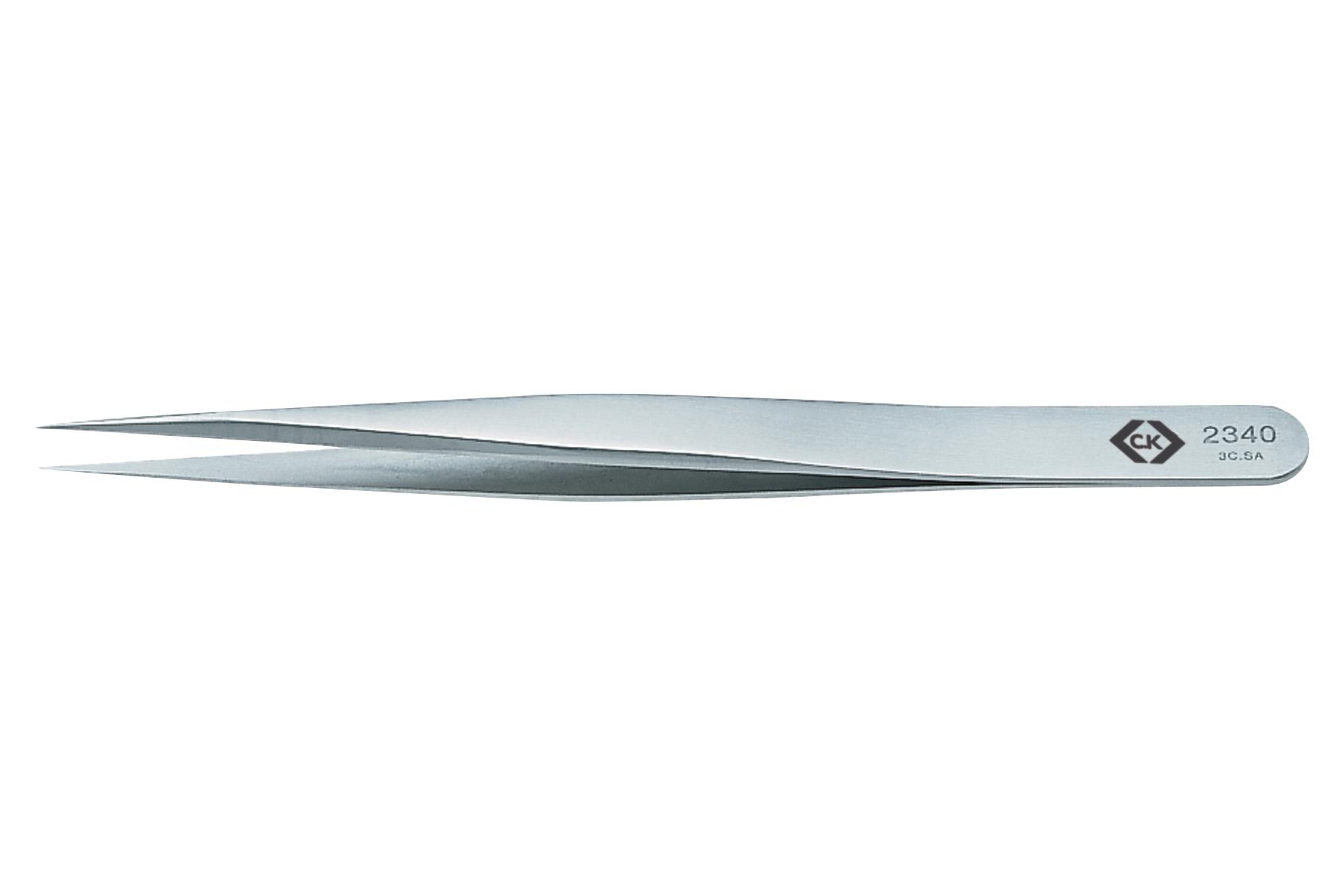 Ck Tools T2340 Precision Tweezer, Fine/sharp Tip, 110Mm