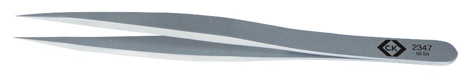 Ck Tools T2347 Precision Tweezer, Flat Tip, 123Mm