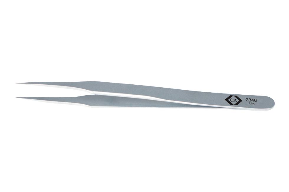 Ck Tools T2348 Precision Tweezer, Fine/sharp Tip, 122Mm