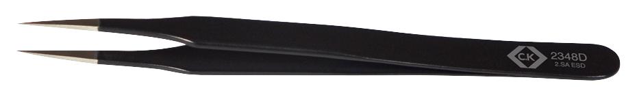 Ck Tools T2348D Esd Tweezer, Fine/sharp Tip, 120Mm