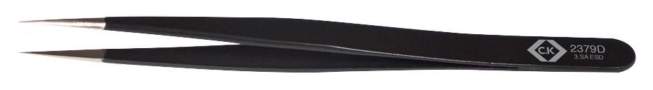 Ck Tools T2379D Esd Tweezer, Fine/sharp Tip, 120Mm