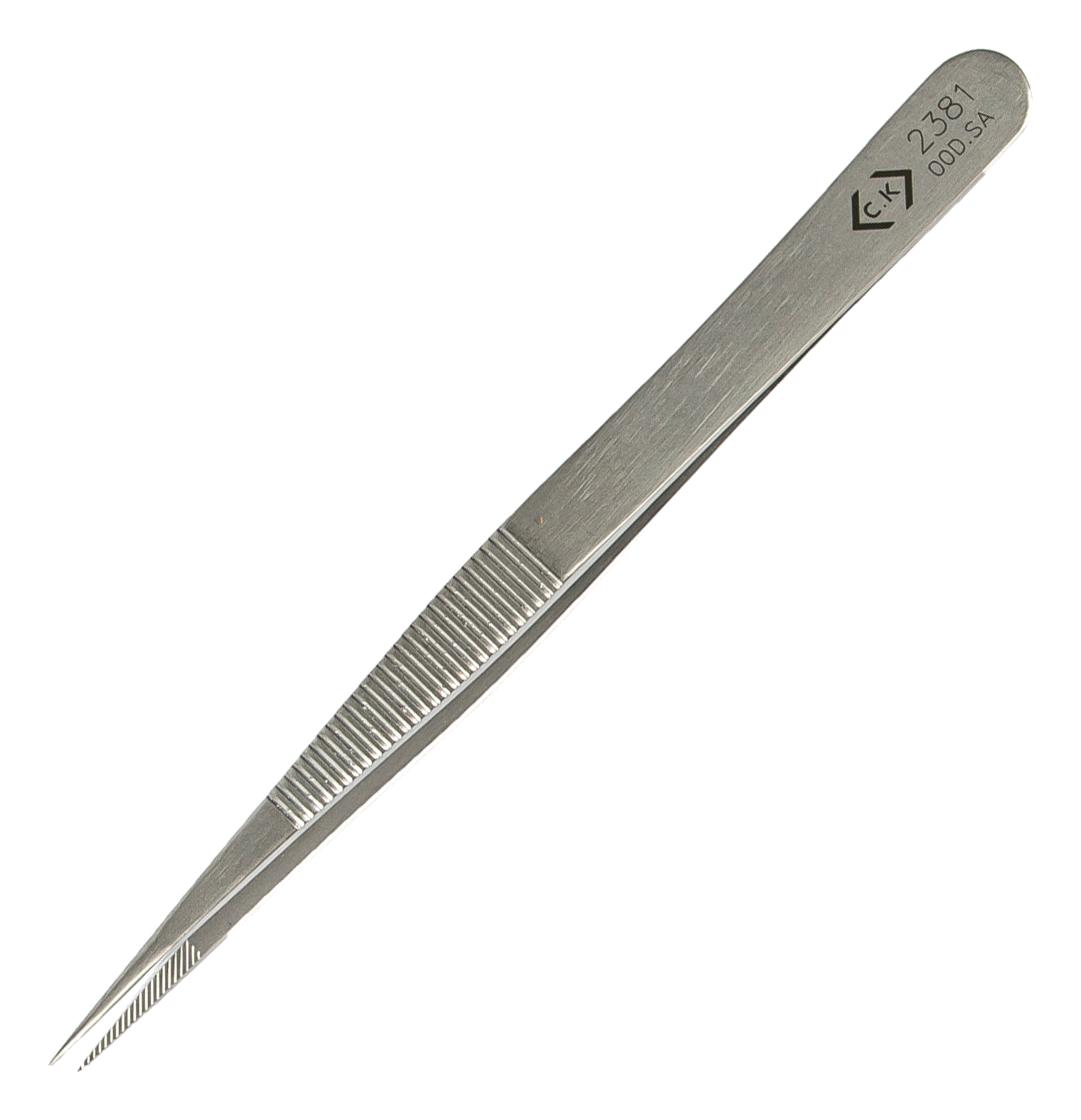 Ck Tools T2381 Precision Tweezer, Fine Tip, 120Mm