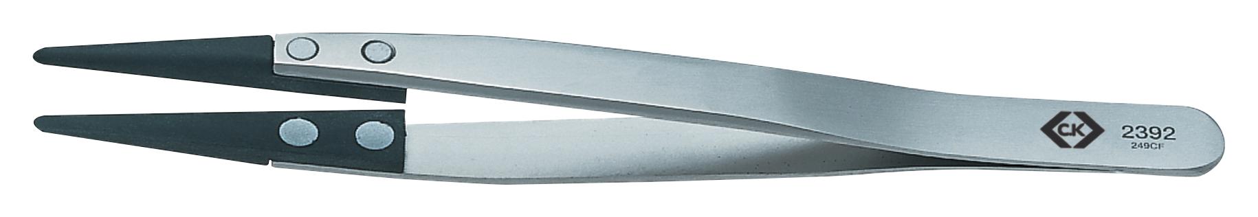 Ck Tools T2392 Esd Tweezer, Round Tip, 130Mm