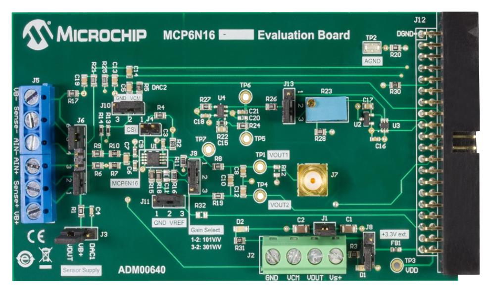 Microchip Adm00640 Evaluation Board, Zero-Drift Amplifier