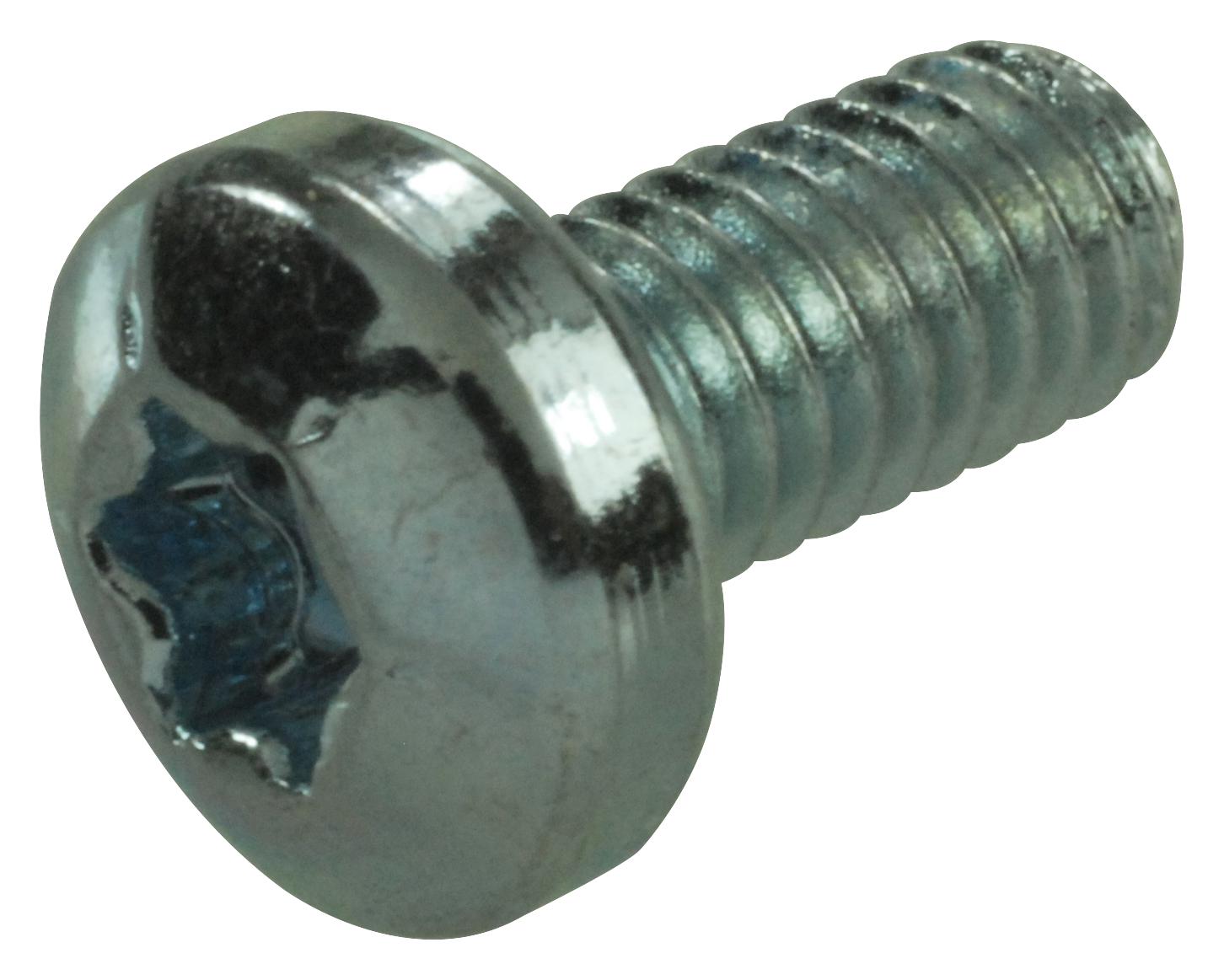 Tr Fastenings M3 6 Ptstmc Z100 Screw, Steel, Bzp, 6Mm, M3, Pk100