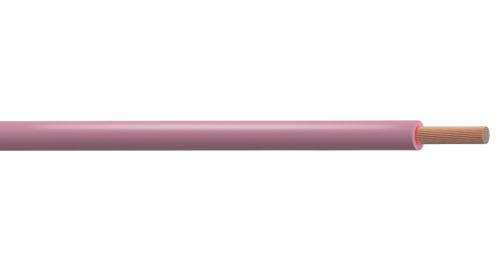 Multicomp Pro Pp001262 Tri Rated Wire, 0.5Mm2, Pink, 100M