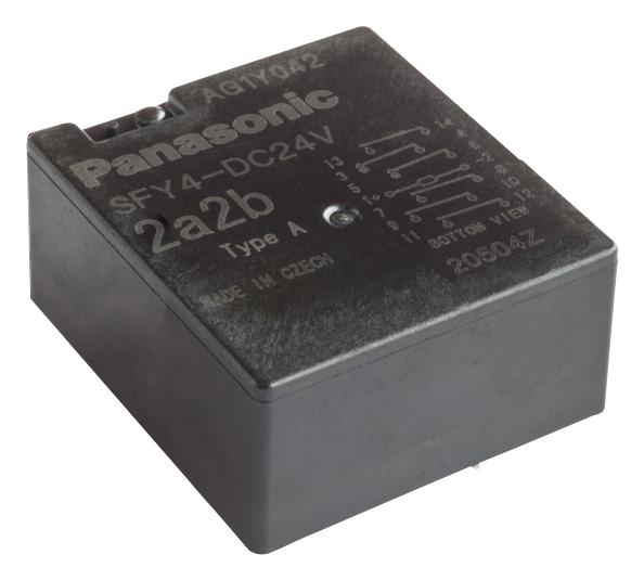 Panasonic Sfy2-Dc12V Safety Relay, Dpst-No, Dpst-Nc, 250V, 6A