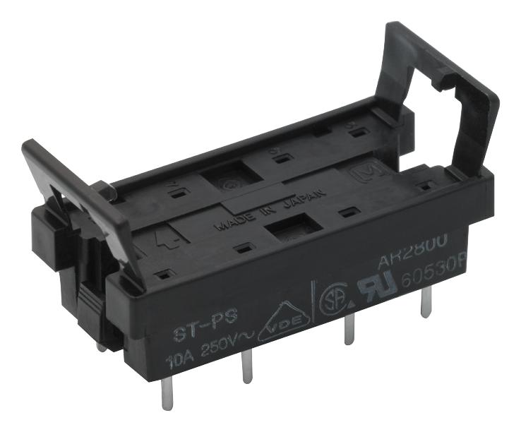 Panasonic St-Ps Relay Socket, 8Pos, 10A, Through Hole