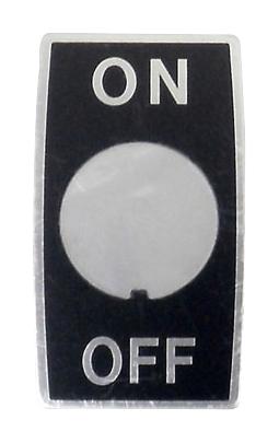 Panasonic Wd1901 Indication Plate, On-Off, Aluminium