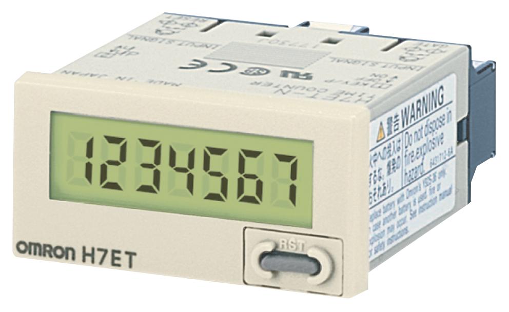 Omron Industrial Automation H7Etnv Time Counter, 8 Digit, 4.5-30Vdc