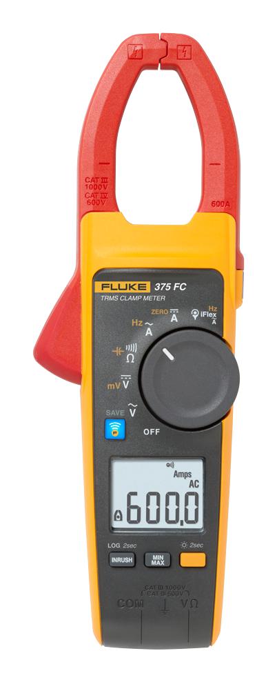 Fluke Fluke 375 Fc Dmm, Clamp, Auto, 600A, 4Digit