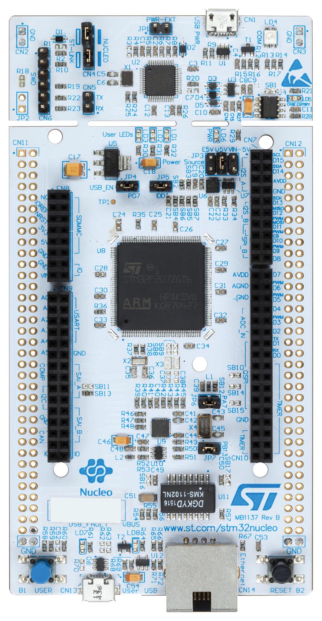 Stmicroelectronics Nucleo-F207Zg Dev Board, Arduino/mbed Nucleo