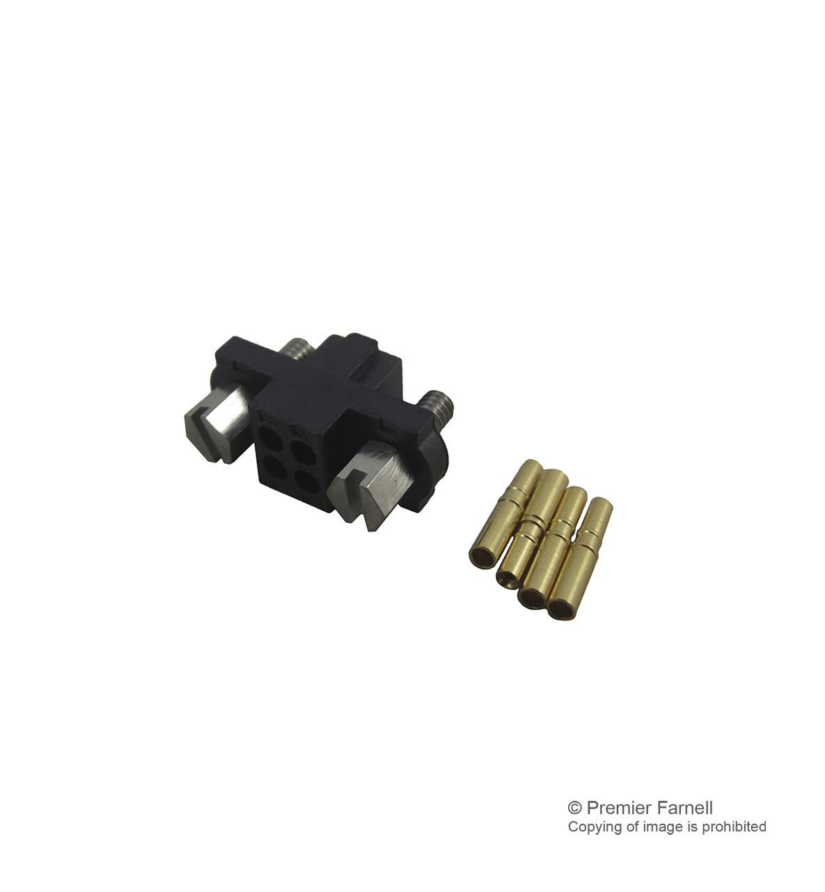 Harwin M80-4610405 Connector, Receptacle, 4Pos, 2Row, 2Mm