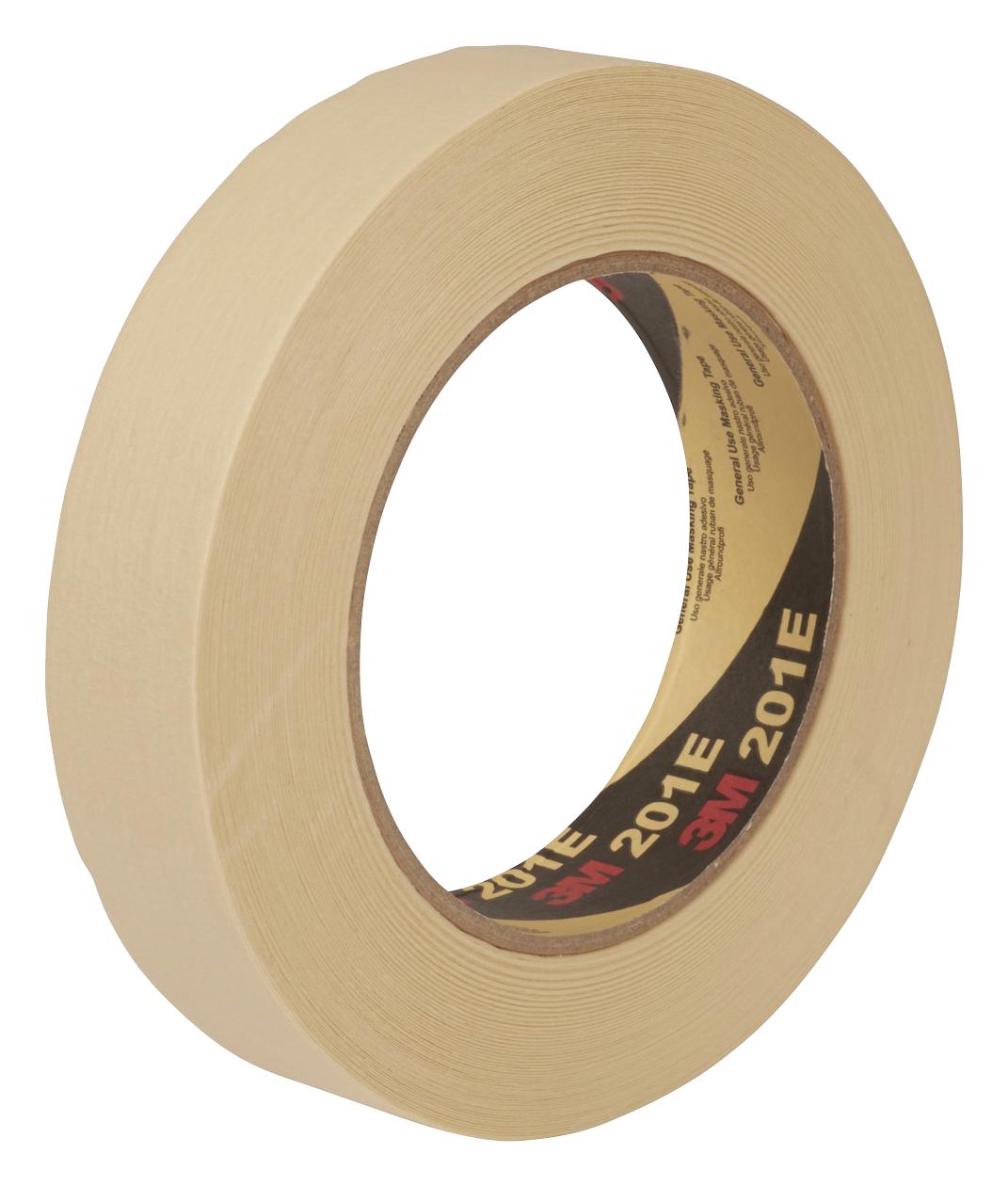 3M 201E 24Mm Masking Tape, 24Mm X 50M, Chamois