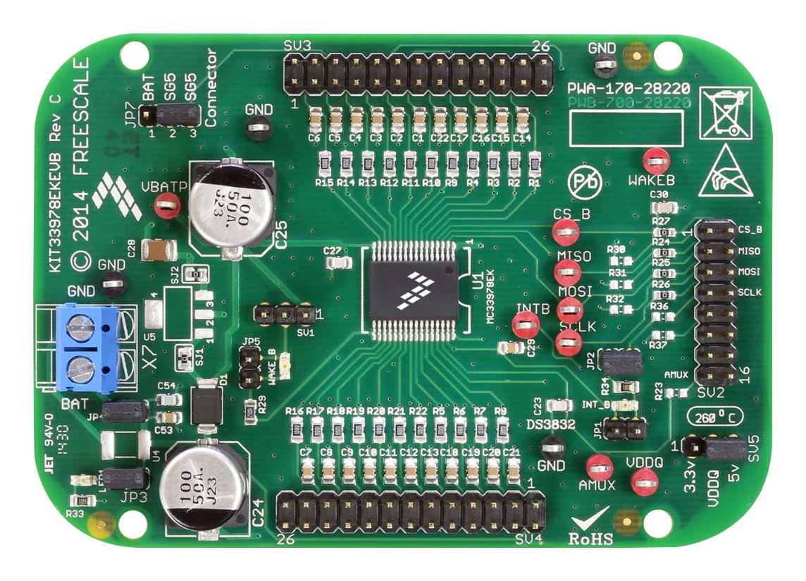 Nxp Kit34978Ekevb Eval Board, Multiple Switch Detection