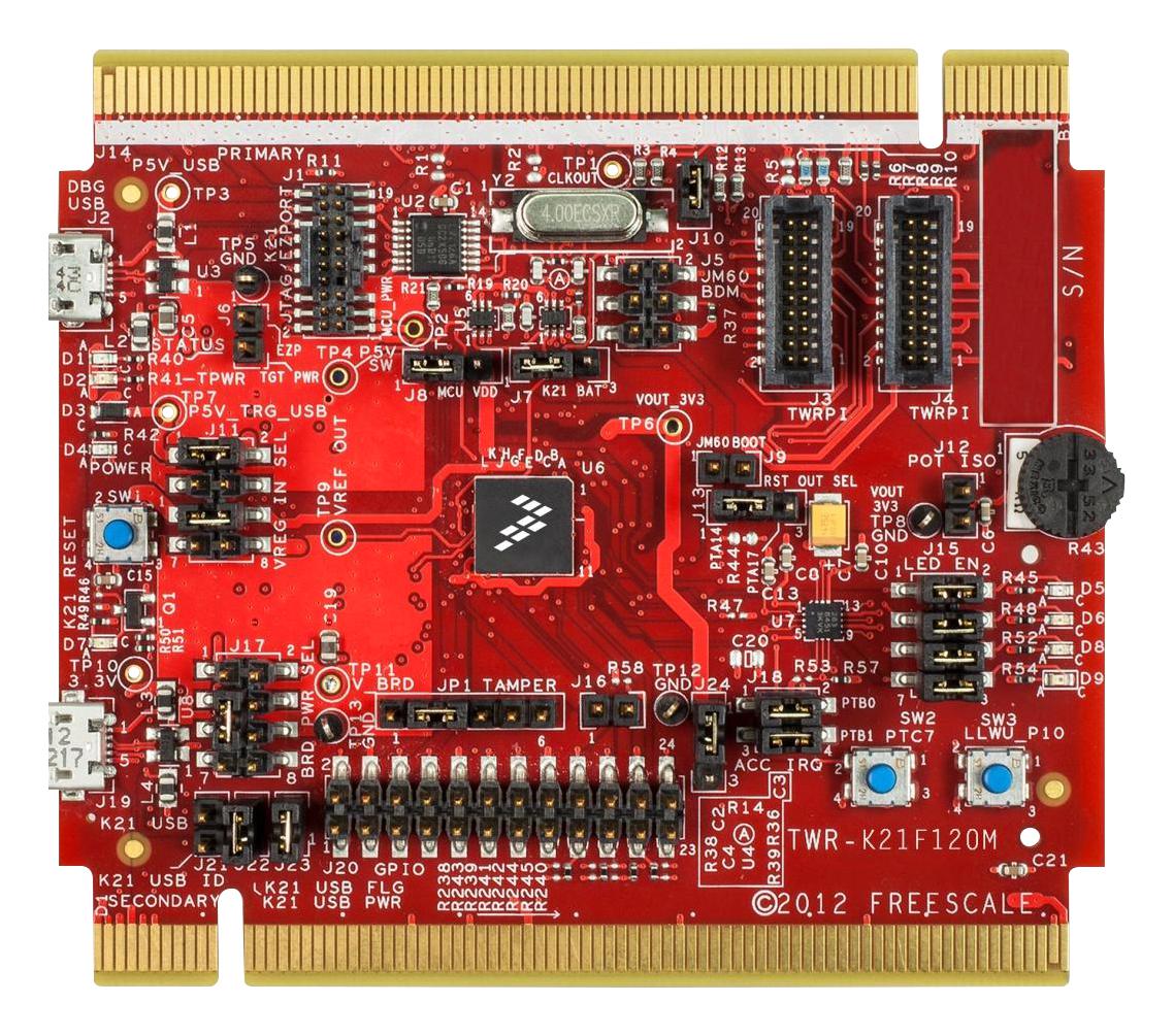 Nxp Twr-K21F120Ma Development Board, 32Bit, Arm Cortex-M4