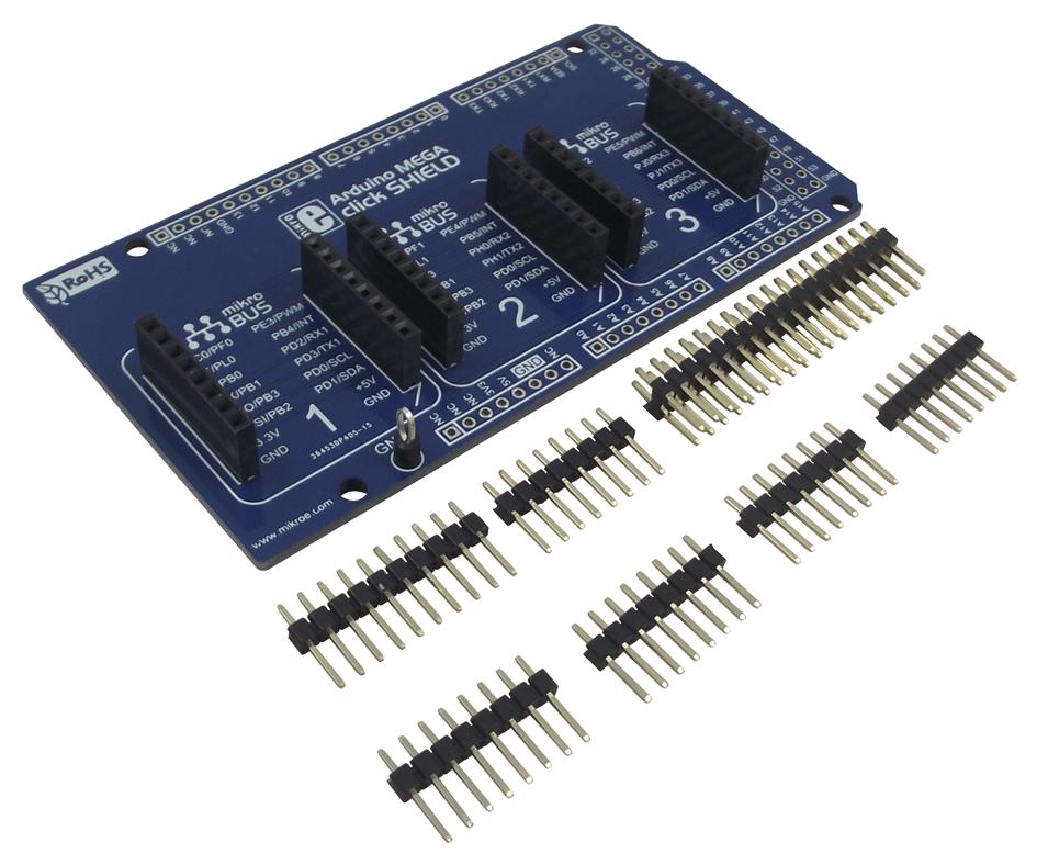 Mikroelektronika Mikroe-1900 Add-On Board, Arduino Mega Click Shield