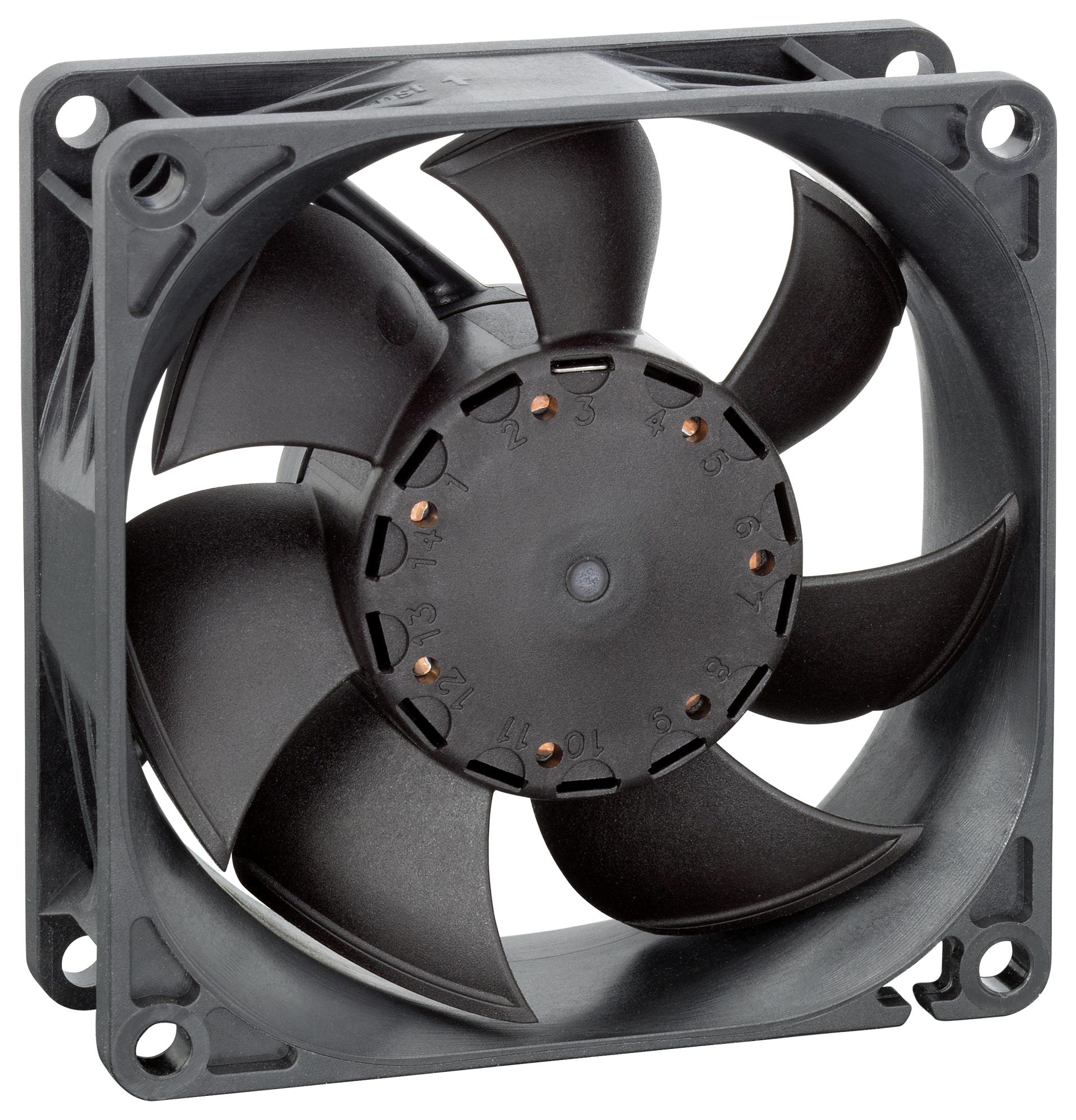 Ebm-Papst 8454/2H4P Axial Fan, 80Mm, 24Vdc, 68.8Cfm, 50Dba