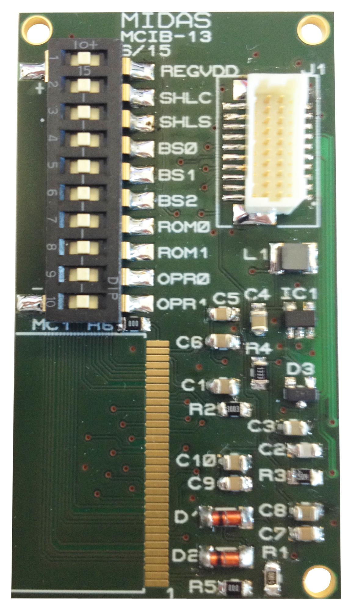 Midas Displays Mcib-13 Dev Board, Oled Character Display