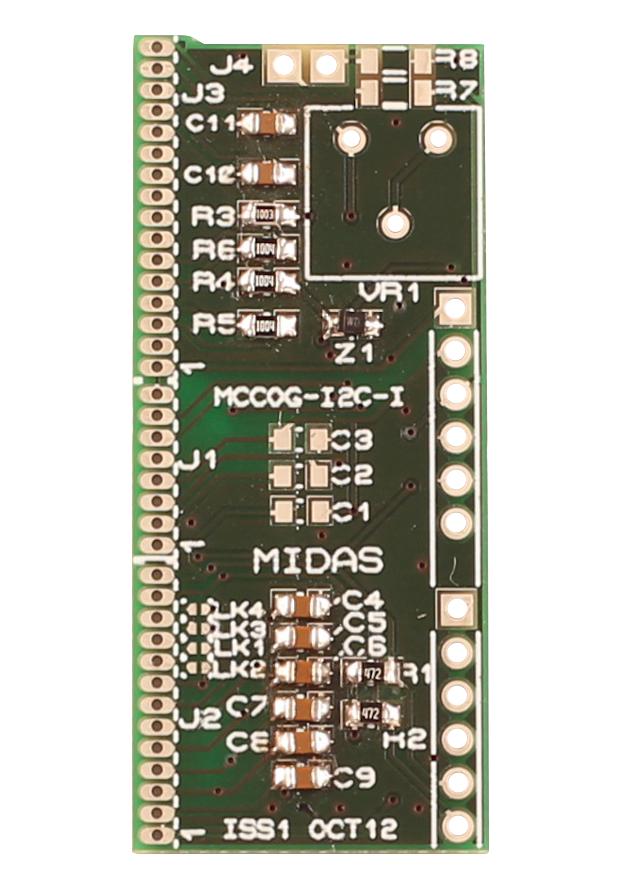 Midas Displays Mccog-I2C-I-13 Driver Board, I2C Cog Character Display