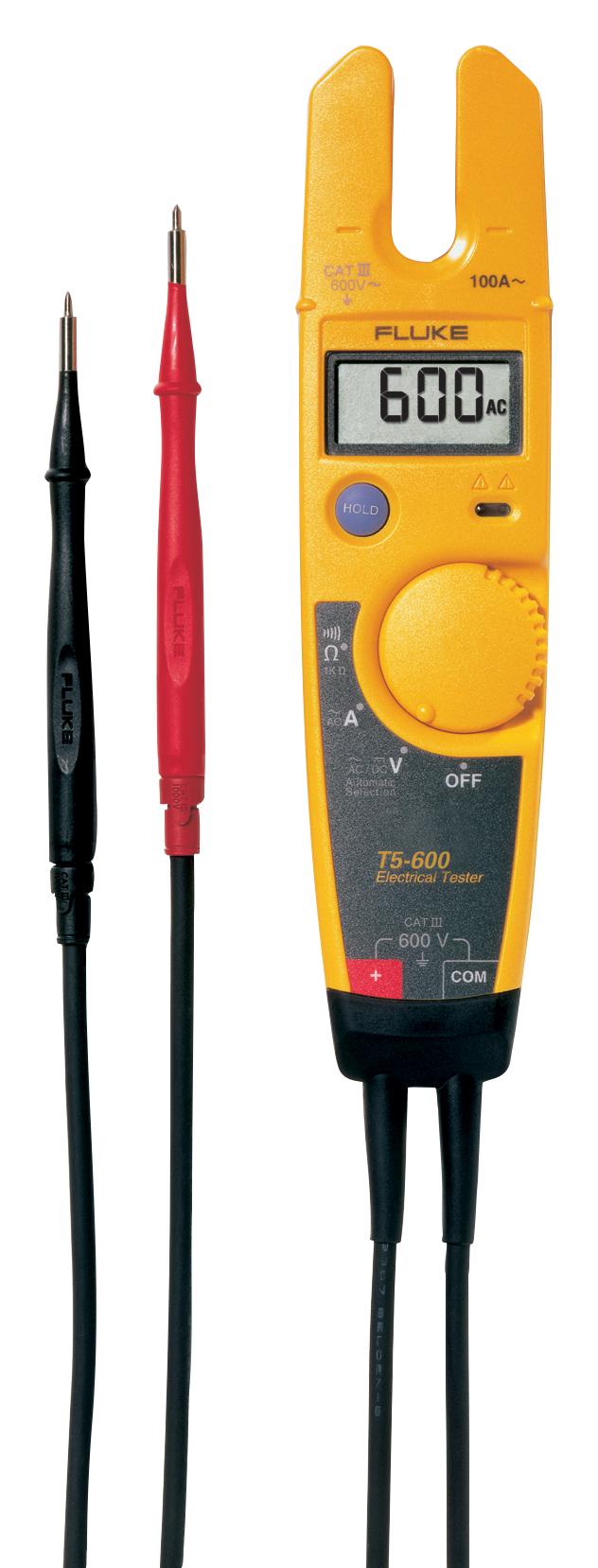 Fluke Fluke T5-600 Eur1 Dmm, Handheld, 600V, 100A, Auto Range