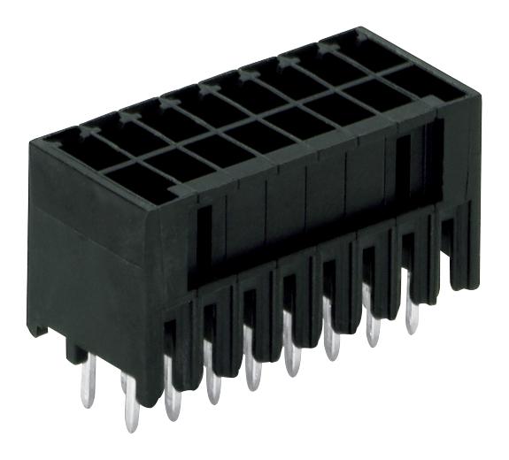 Wago 713-1405 Terminal Block, Header, 10Pos, Vert, Blk