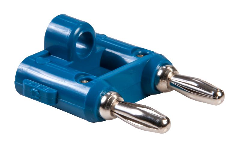 Pomona Mdp-6 Double Banana Plug, 15A, Screw, Blue