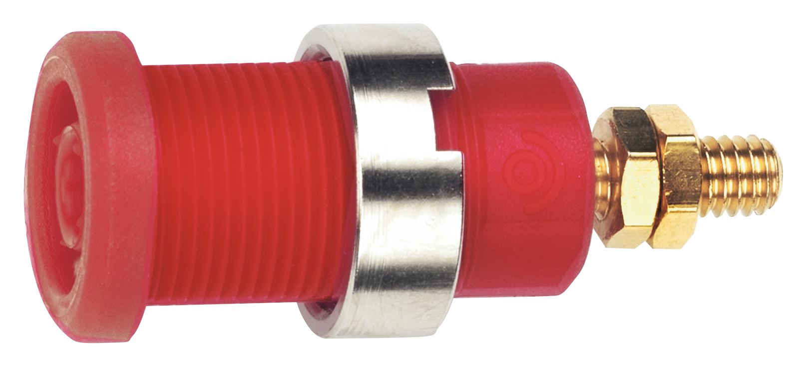 Pomona 72912-2 Banana Jack, 36A, Stud, Red, Pk10