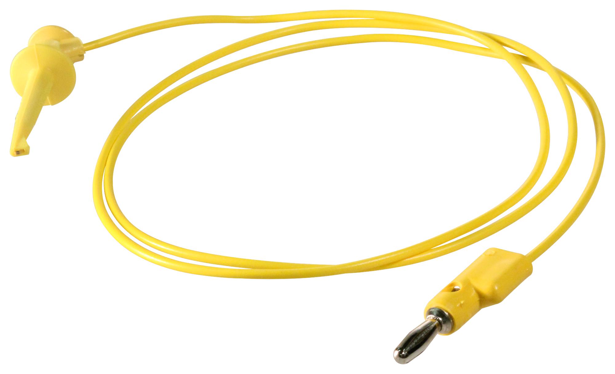 Pomona 3782-36-4 Test Lead, Yellow, 914Mm, 60Vdc, 5A