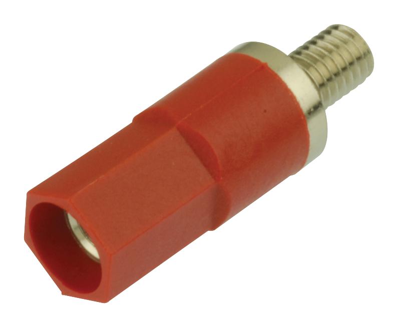 Pomona 5701-2 Banana Jack Adapter, 25A, Screw, Red