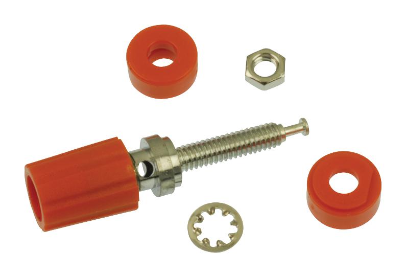 Pomona 3760-3 Binding Post, Turret, 15A, Orange