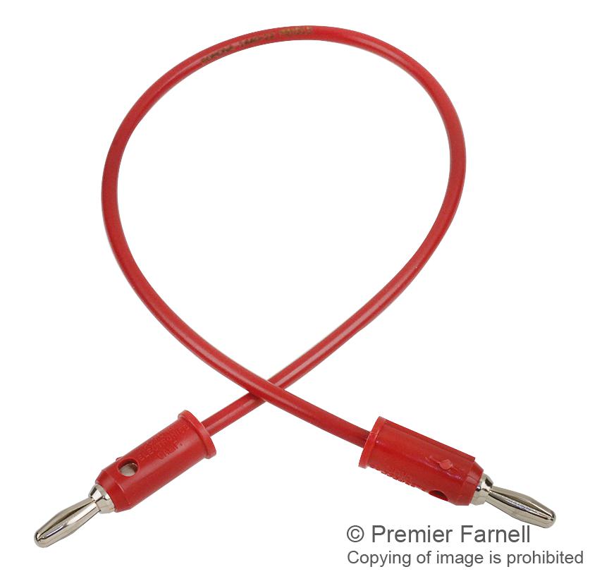 Pomona 1440-12-2 Test Lead, Red, 305Mm, 60Vdc, 15A