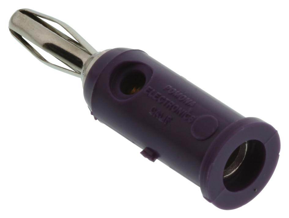 Pomona 1325-7 Banana Plug, 15A, Solderless, Violet