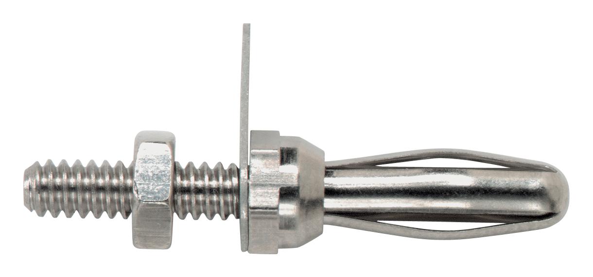 Pomona 3263 Banana Plug, 15A, Stud & Solder Lug